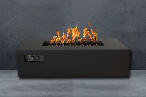 Aon Steel Rectangular Fire Pit Table