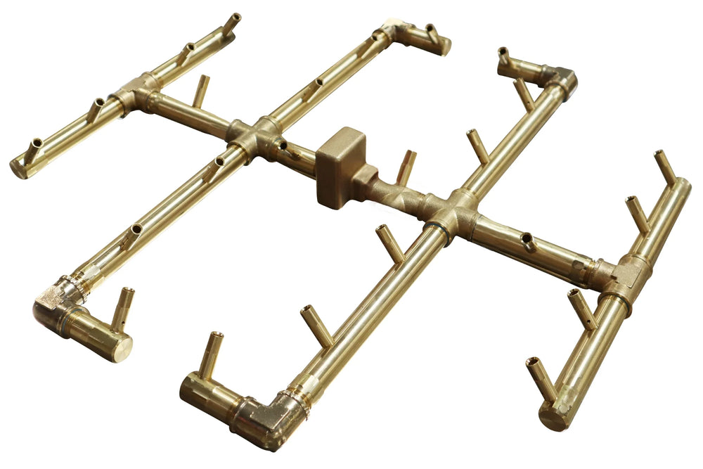 290,000 BTU Warming Trends Crossfire Brass Burner Kit (CFB290) 21.5″ x 21.5″ – Openings 35″ or Larger