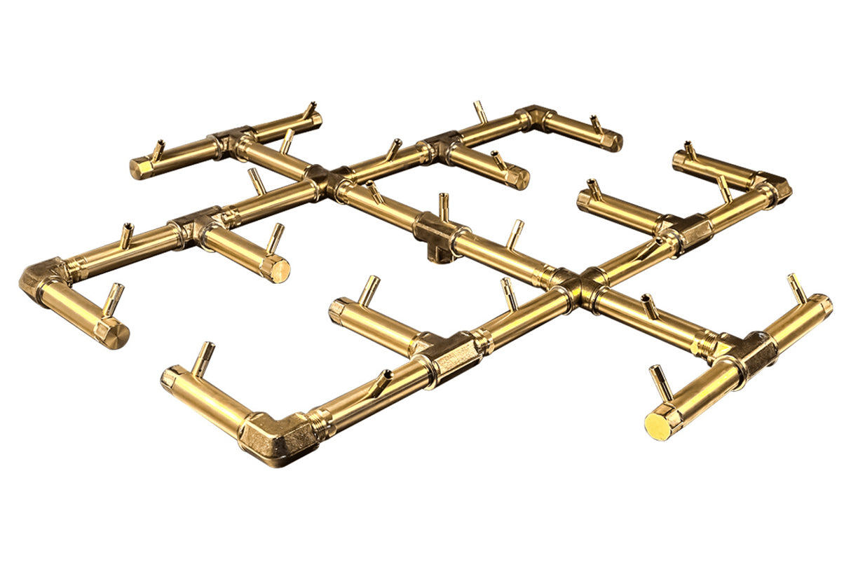 300,000 BTU Warming Trends Crossfire Brass Burner Kit (CFB300) 30.5″ x 30.5″ – Openings 40″ or Larger