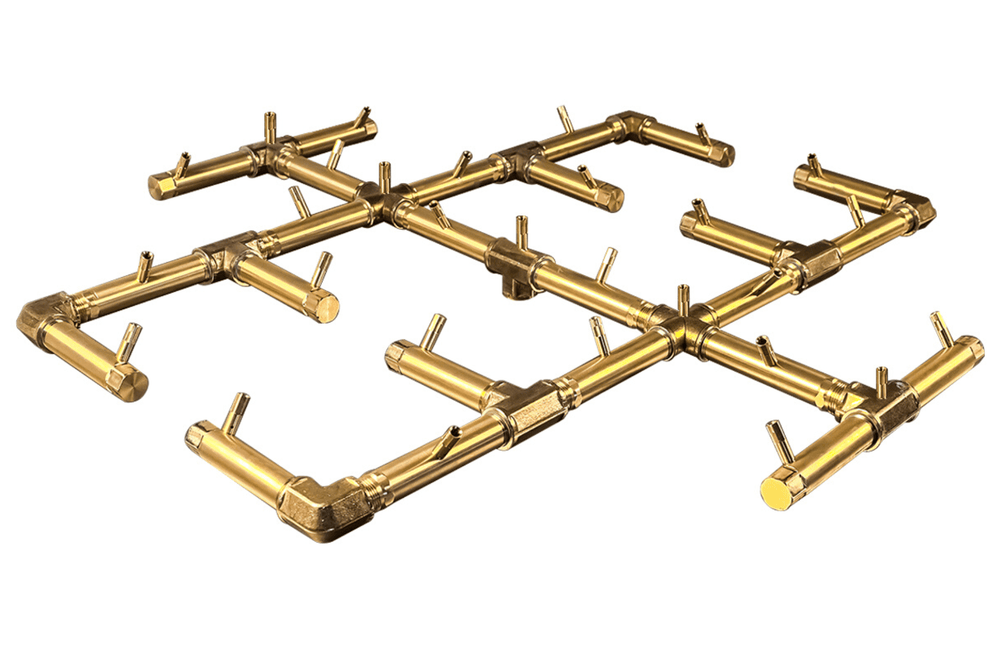 350,000 BTU Warming Trends Crossfire Brass Burner Kit (CFB350) 30.5″ x 30.5″ – Openings 46″ or Larger