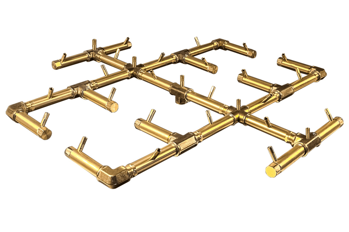 350,000 BTU Warming Trends Crossfire Brass Burner Kit (CFB350) 30.5″ x 30.5″ – Openings 46″ or Larger