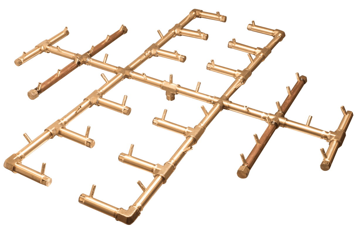 450,000 BTU Warming Trends Crossfire Brass Burner Kit (CFB450) 46″ x 46″ – Openings 57″ or Larger
