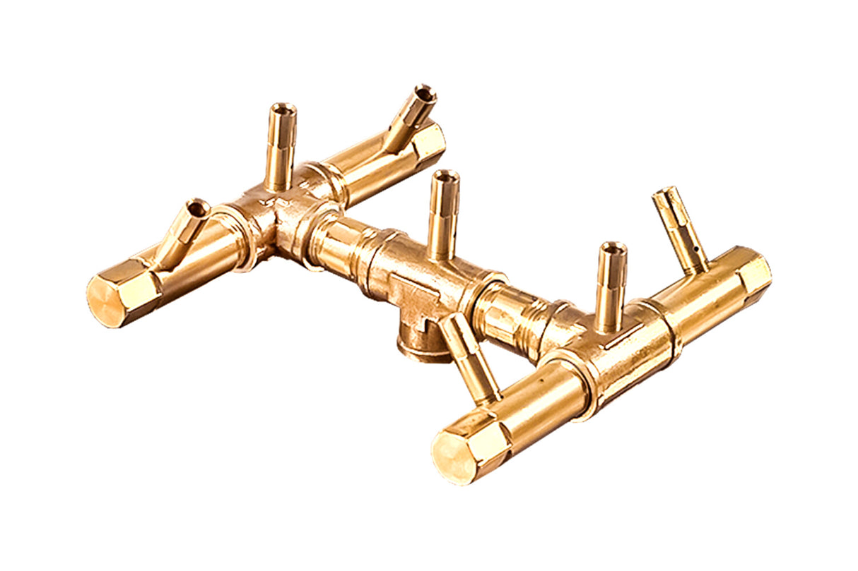 84,000 BTU Warming Trends Crossfire Brass Burner Kit  7.5″ x 7.5″ – Openings 14″ or Larger (CFB84)