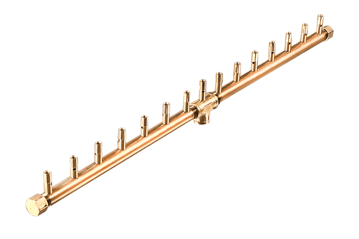 Linear Burner: 150,000 BTU Warming Trends Crossfire Brass Burner Kit (CFBL150) 30″ – Openings 38″ x 8″ or Larger