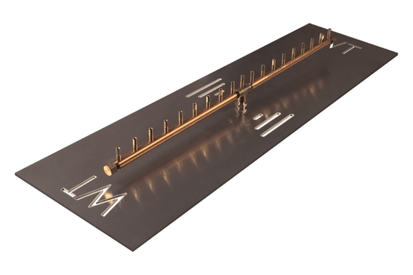Linear Burner: 190,000 BTU Warming Trends Crossfire Brass Burner Kit (CFBL190) 38″ – Openings 44″ x 8″ or Larger