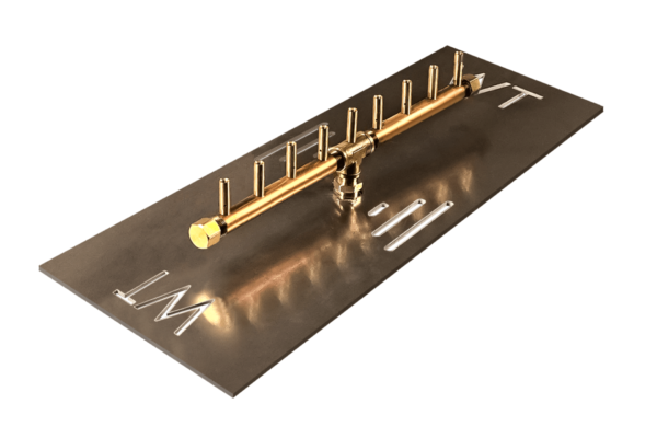Linear Burner: 90,000 BTU Warming Trends Crossfire Brass Burner Kit (CFBL) 18″ – Openings 20″ x 6″ or Larger
