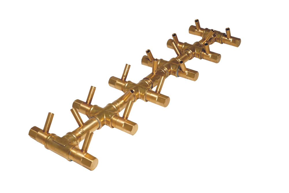 Tree-Style Burner: 170,000 BTU Warming Trends Crossfire Brass Burner Kit (CFBT170) 22″ x 5″ – Openings 28” x 11” or Larger
