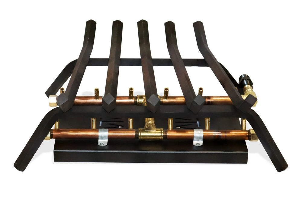 Outdoor Fireplace Kit for 30″ Openings or Larger – Crossfire Brass Burner System
