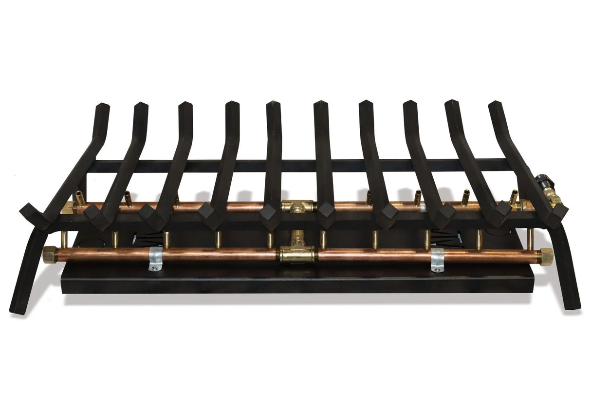 Outdoor Fireplace Kit for 48″ Openings or Larger – Crossfire Brass Burner System
