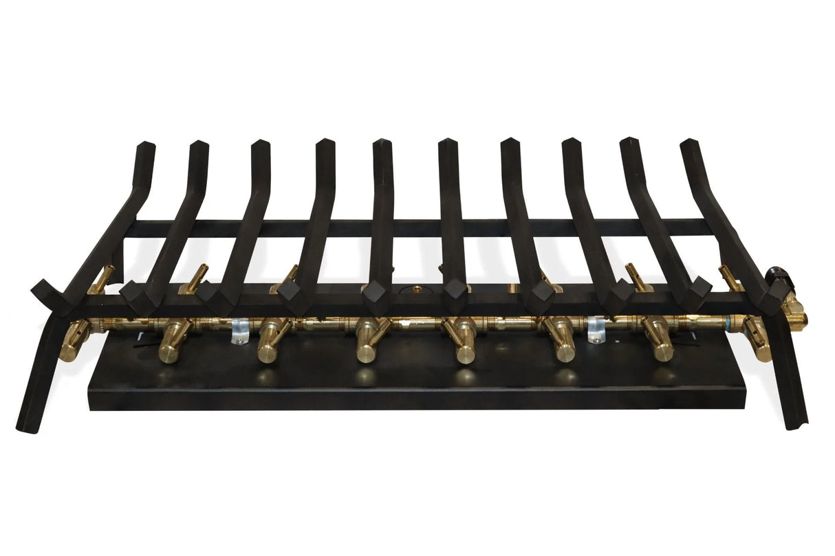 Outdoor Fireplace Kit for 42″ Openings or Larger – Crossfire Brass Burner System