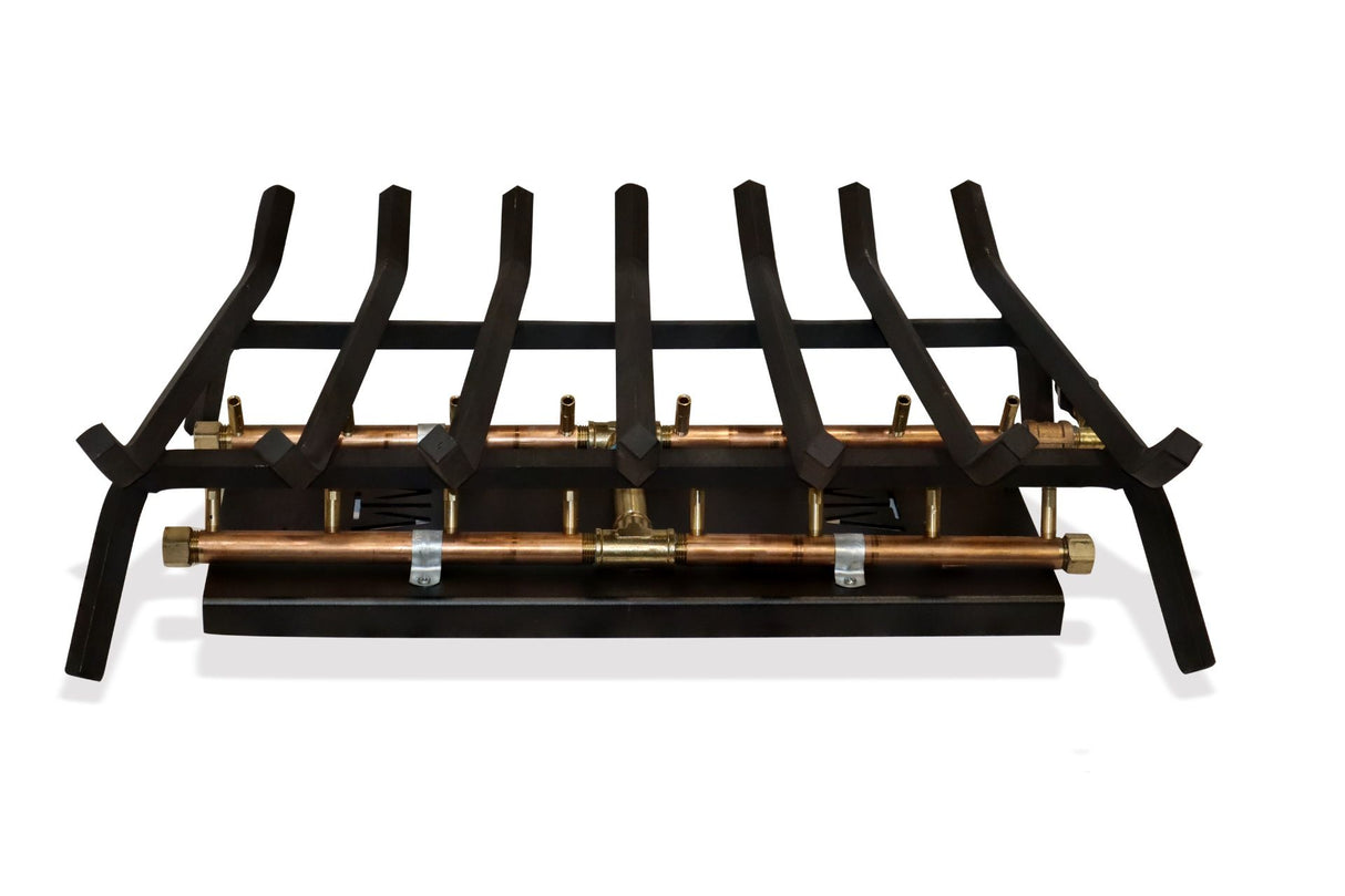Outdoor Fireplace Kit for 36″ Openings or Larger – Crossfire Brass Burner System