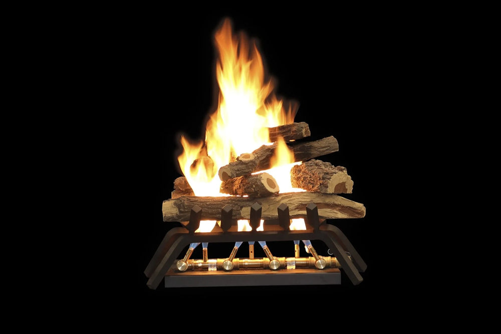 Outdoor Fireplace Kit for 30″ Openings or Larger – Crossfire Brass Burner System