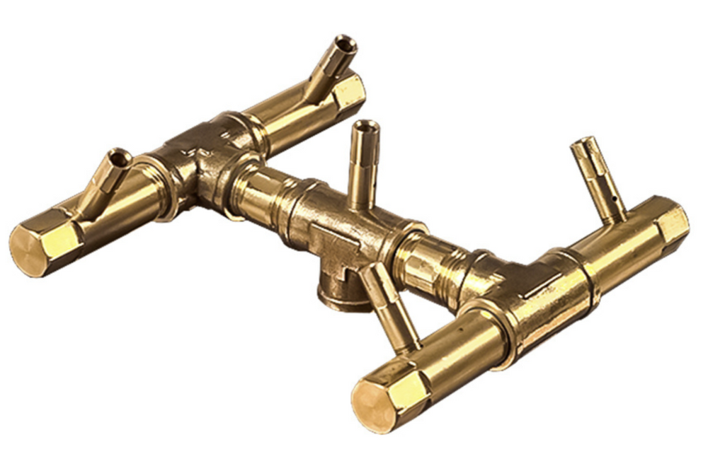 60,000 BTU Warming Trends Crossfire Brass Burner Kit (CFB60) 7.5″ x 7.5″ – Openings 12″ or Larger