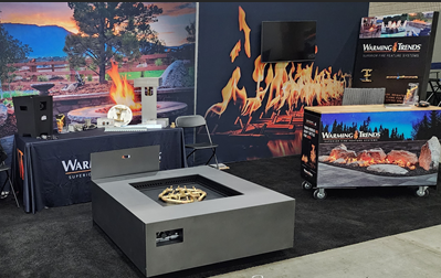 Aon Steel Square Fire Pit Table
