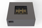 Aon Steel Square Fire Pit Table