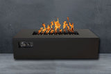 Aon Steel Rectangular Fire Pit Table