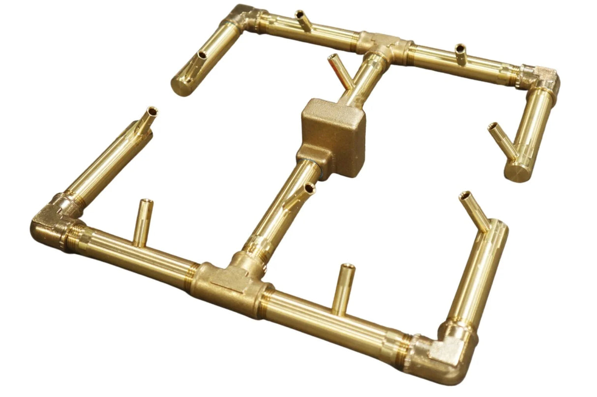 120,000 BTU Warming Trends Crossfire Brass Burner Kit (CFB120) 13″ x 13″ – Openings 22″ or Larger