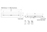 Linear Burner: 150,000 BTU Warming Trends Crossfire Brass Burner Kit (CFBL150) 30″ – Openings 38″ x 8″ or Larger
