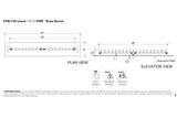 Linear Burner: 190,000 BTU Warming Trends Crossfire Brass Burner Kit (CFBL190) 38″ – Openings 44″ x 8″ or Larger