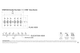 Double Tree-Style Burner: 240,000 BTU Warming Trends Crossfire Brass Burner Kit (CFBDT240) 23″ x 11″ – Openings 29″ x 17″ or Larger