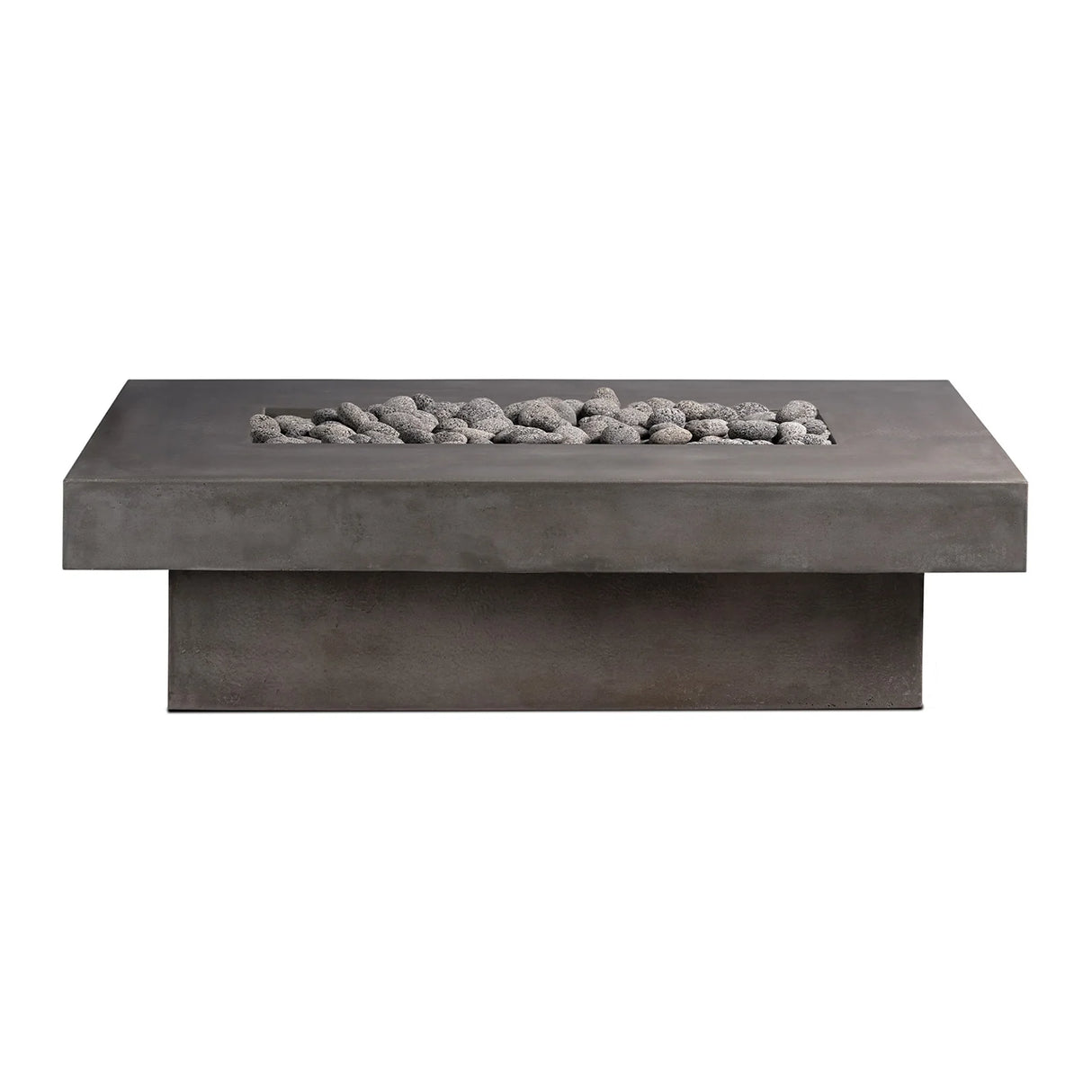 Toplina - Rectangular Concrete Fire Pit Table