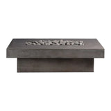 Toplina - Rectangular Concrete Fire Pit Table