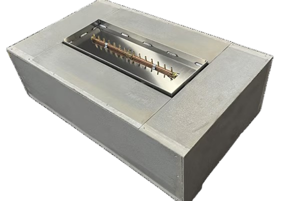 Ready to Finish Fire Pit Kit with Crossfire Burner – RECTANGLE