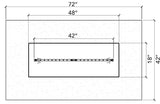 Ready to Finish Fire Pit Kit with Crossfire Burner – RECTANGLE