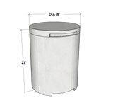 Concrete Propane Tank Enclosure - Round