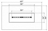 Ready to Finish Fire Pit Kit with Crossfire Burner – RECTANGLE